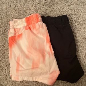 Pack of 2 girls old navy running shorts. Size large 10-12
